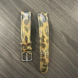 Michele 16mm Iridescent Calf Leather Strap